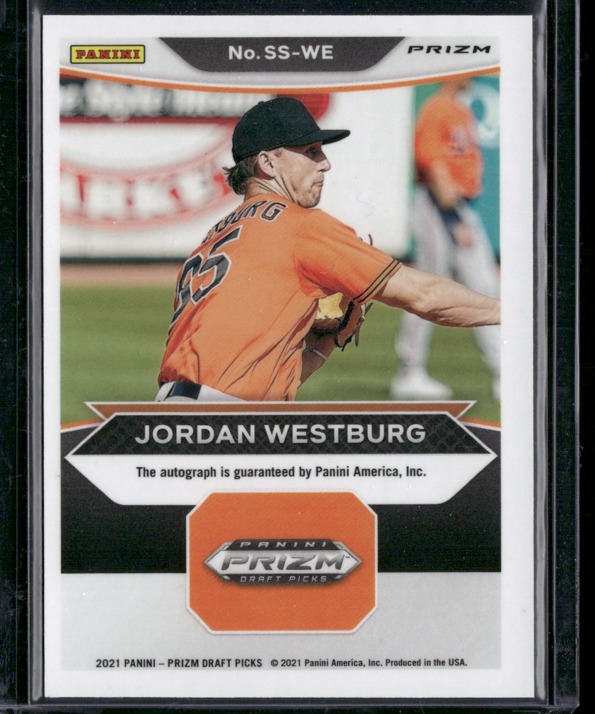 2021 Prizm Draft Picks JORDAN WESTBURG #SS-WE Signing Sessions Holofoil Auto(NM)