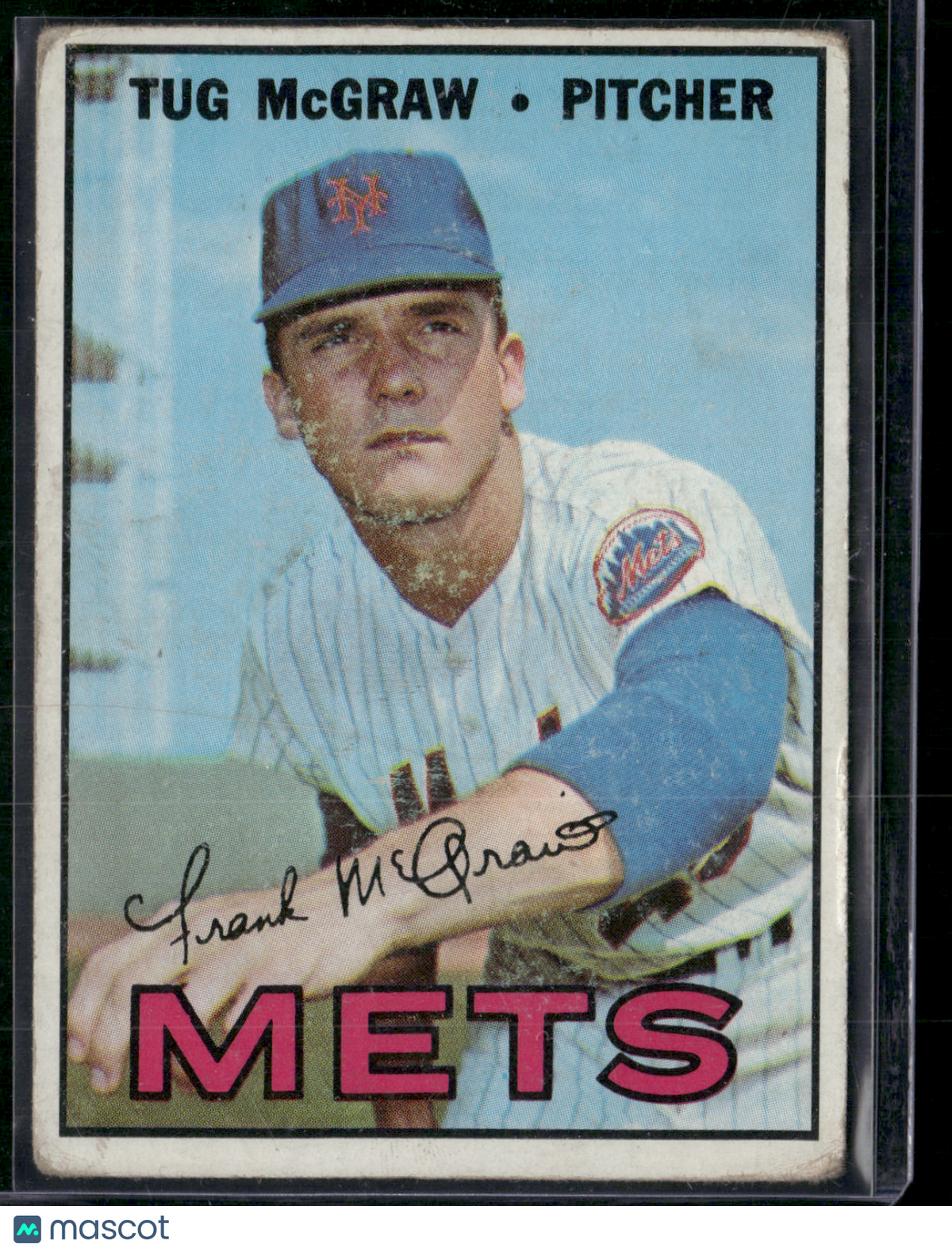 1967 Topps TUG MCGRAW #348 Toning (VG)