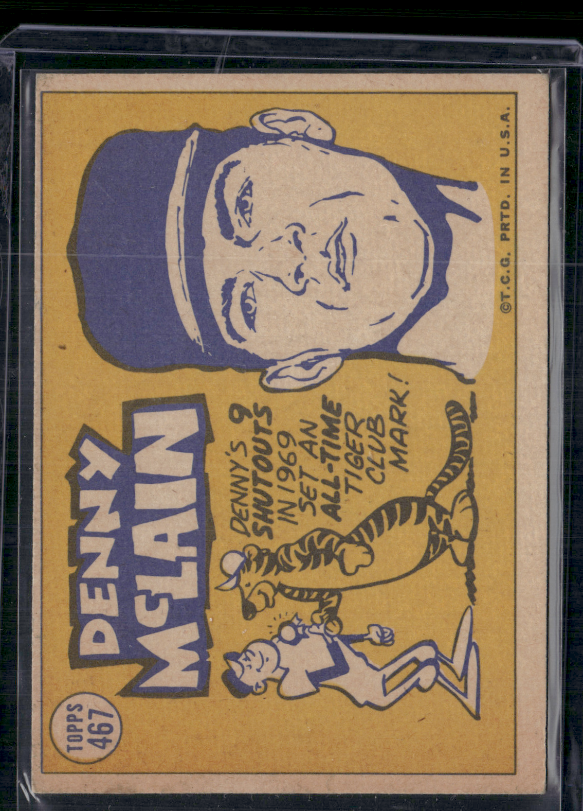 1970 Topps DENNY MCLAIN #468 AL All Star (VG-EX)