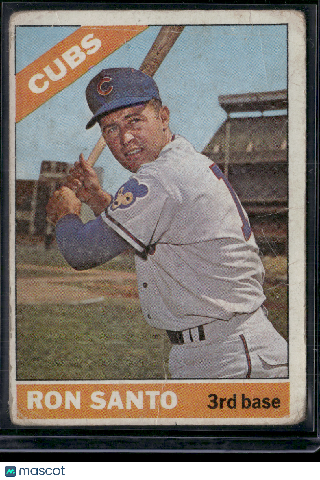 1966 Topps RON SANTO #290 Toning Wrinkles (Good-VG)