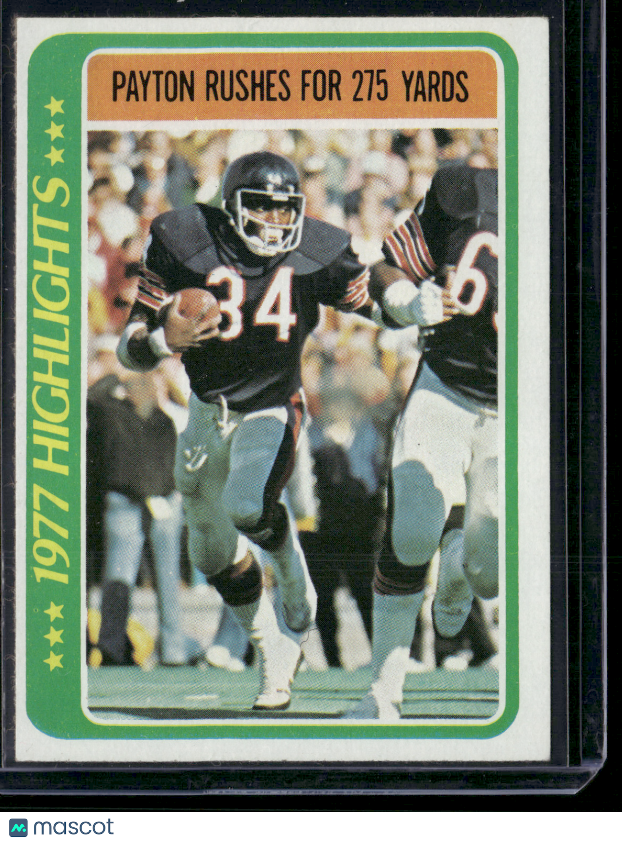 1978 Topps WALTER PAYTON #3 77 Highlights (EX)