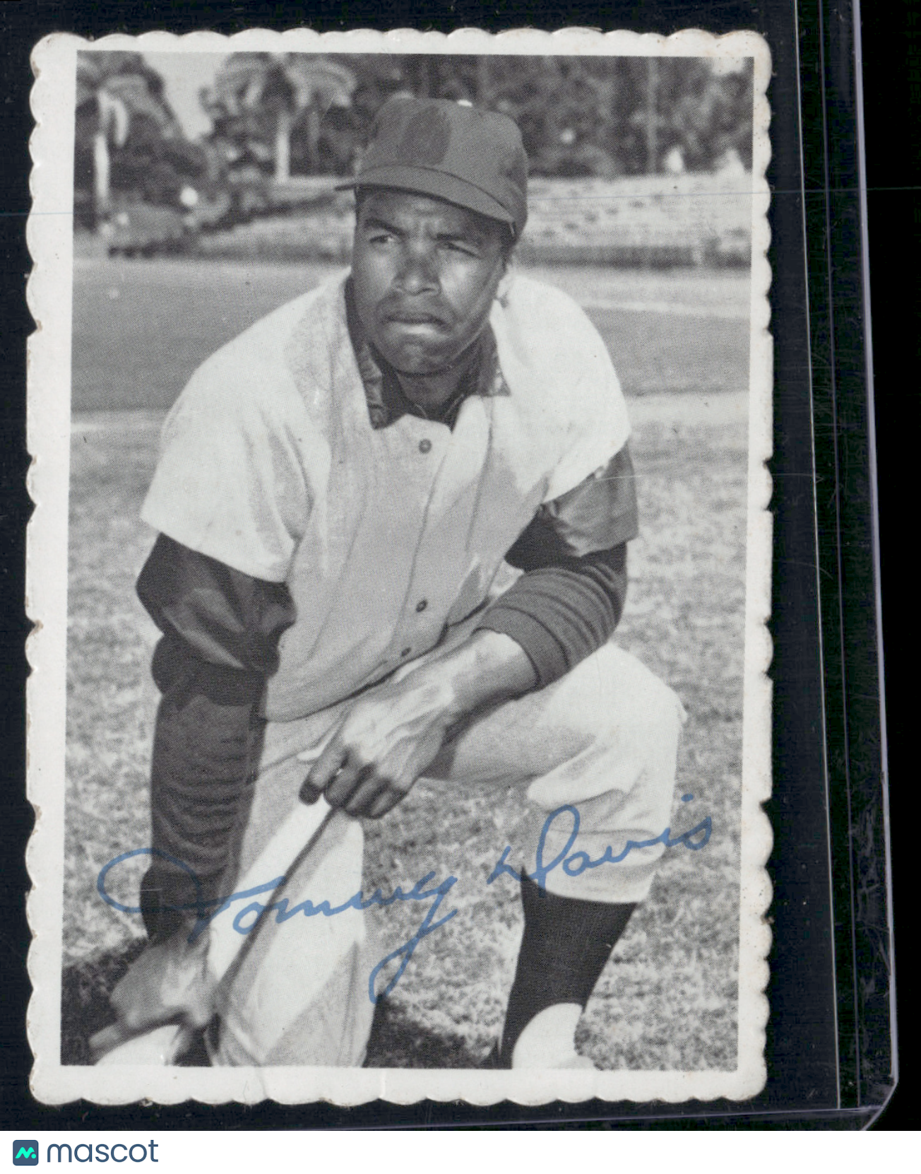 1969 Deckle TOMMY DAVIS #15 Light Scratch Surface Dents (Good-VG)