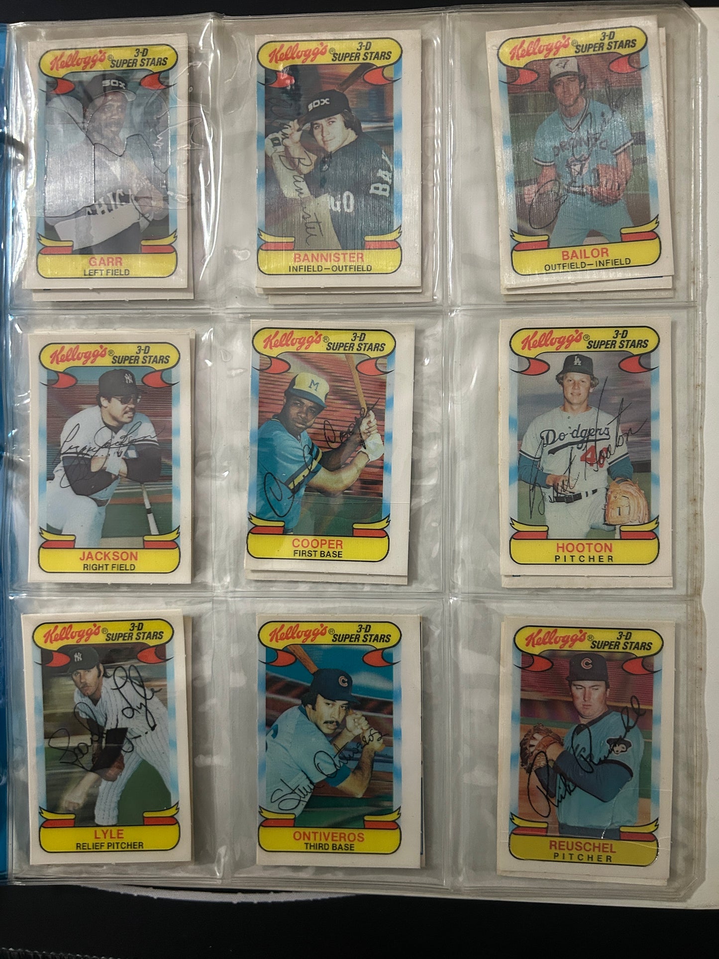 1978 3D Super Stars COMPLETE SET 57/57 Cards (VG-VG/EX)