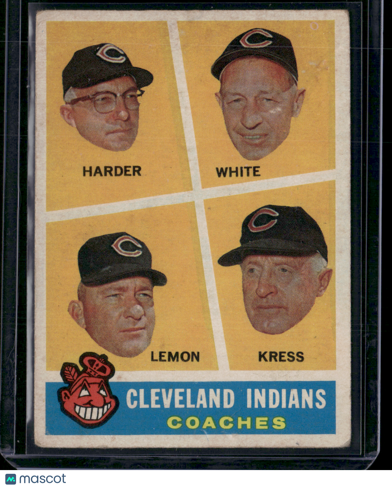 1960 Topps CLEVELAND INDIANS COACHES #460