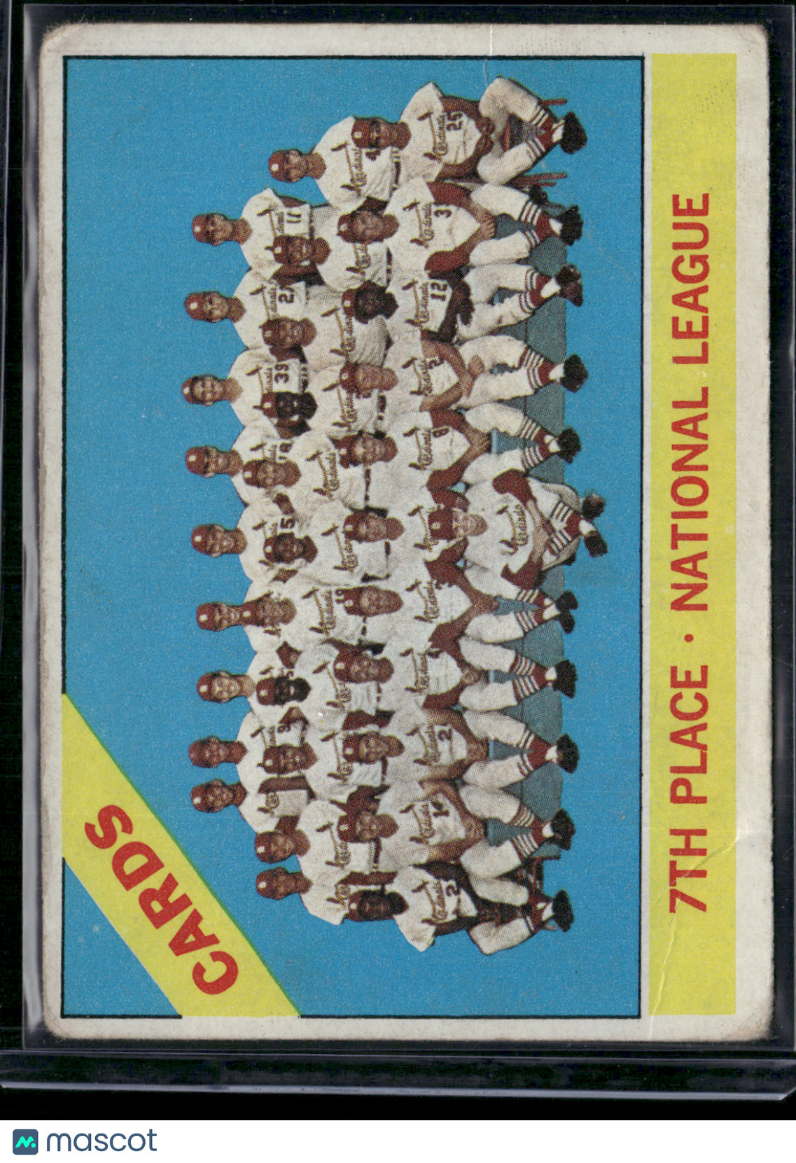 1966 Topps ST. LOUIS CARDINALS #379 Wrinkles (VG)