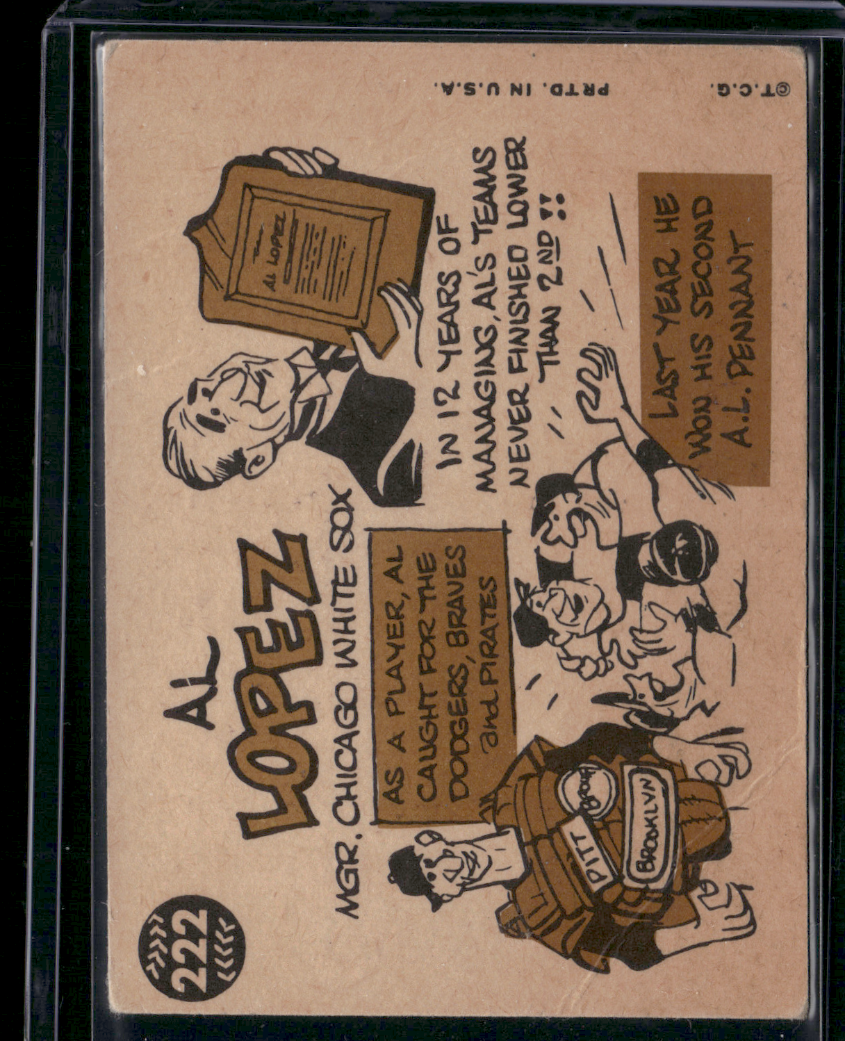 1960 Topps AL LOPEZ #222