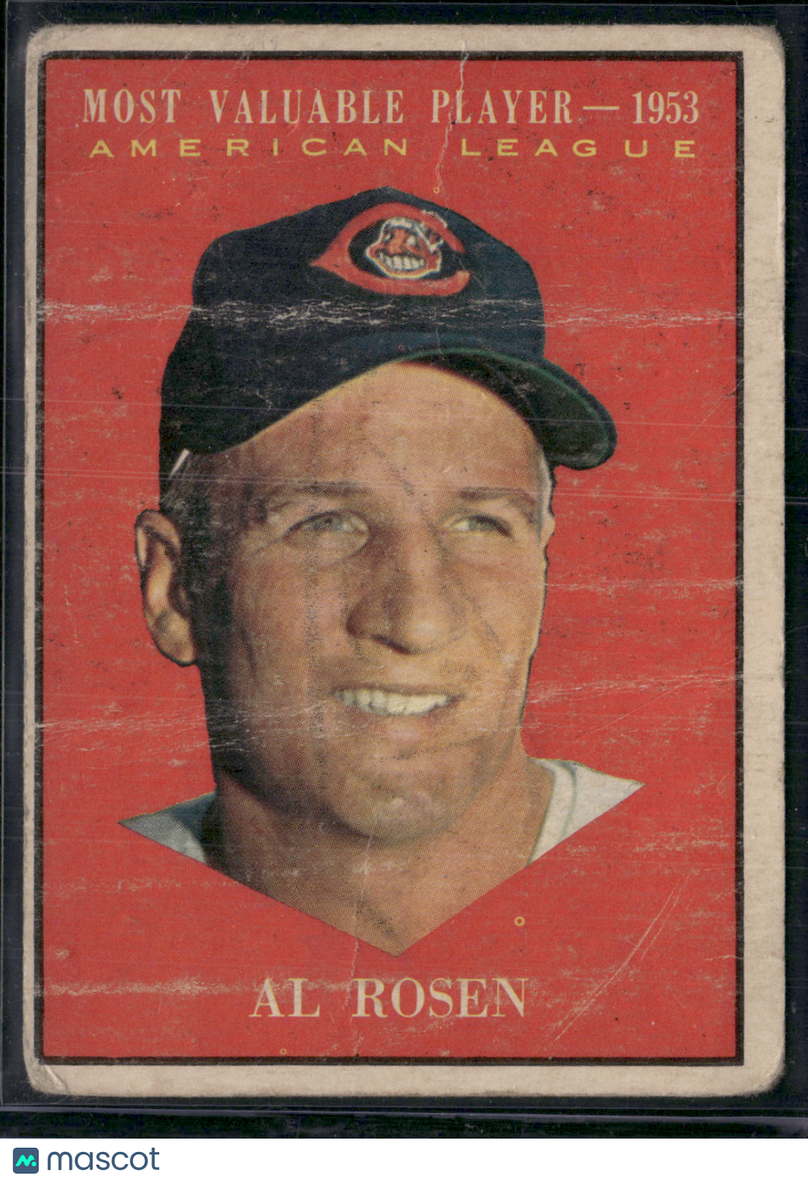 1961 Topps AL ROSEN #474 MVP 1953 (Fair)