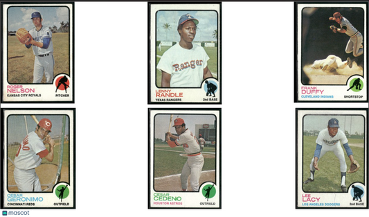 1973 Topps 6 ~ CARDLOT Roger Nelson/Lee Lacy (VG-VG/EX)