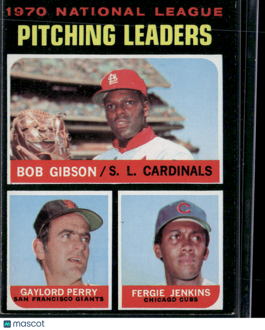 1971 Topps BOB GIBSON/GAYLORD PERRY/FERGIE JENKINS #70 (VG)