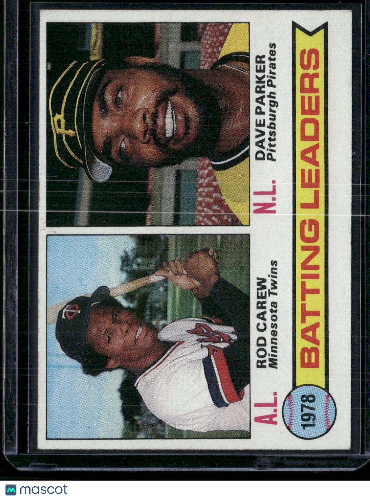 1979 Topps ROD CAREW/DAVE PARKER #1 1978 Batting Leaders (EX/MT)