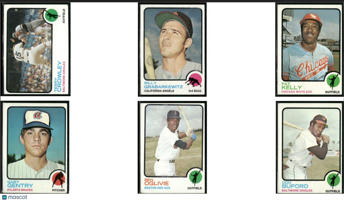 1973 Topps 6 ~ CARDLOT Terry Crowley/Don Buford (VG-VG/EX)
