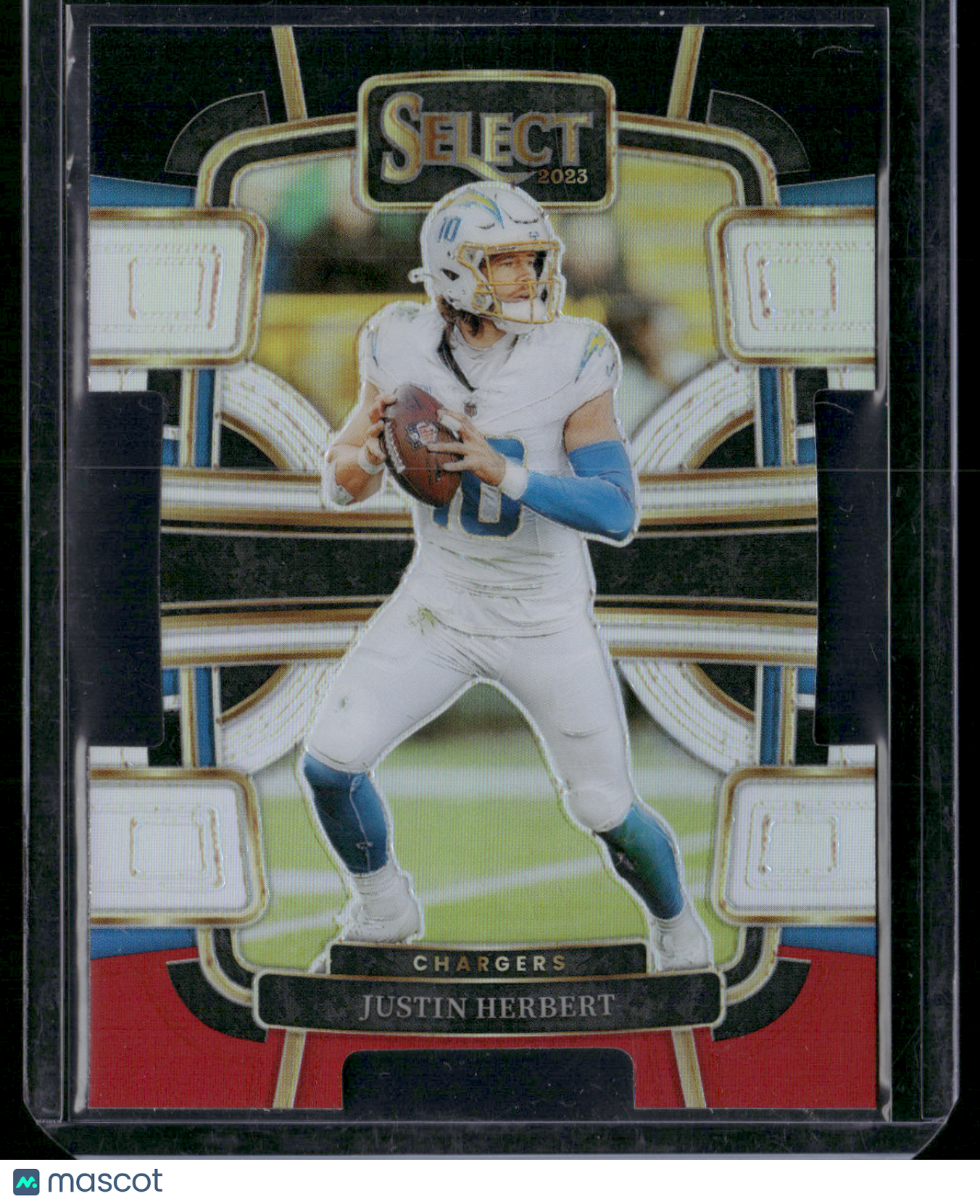 2023 Panini Select JUSTIN HERBERT #52 RED PRIZM HOLO