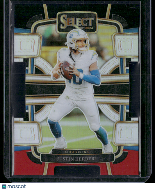 2023 Panini Select JUSTIN HERBERT #52 RED PRIZM HOLO