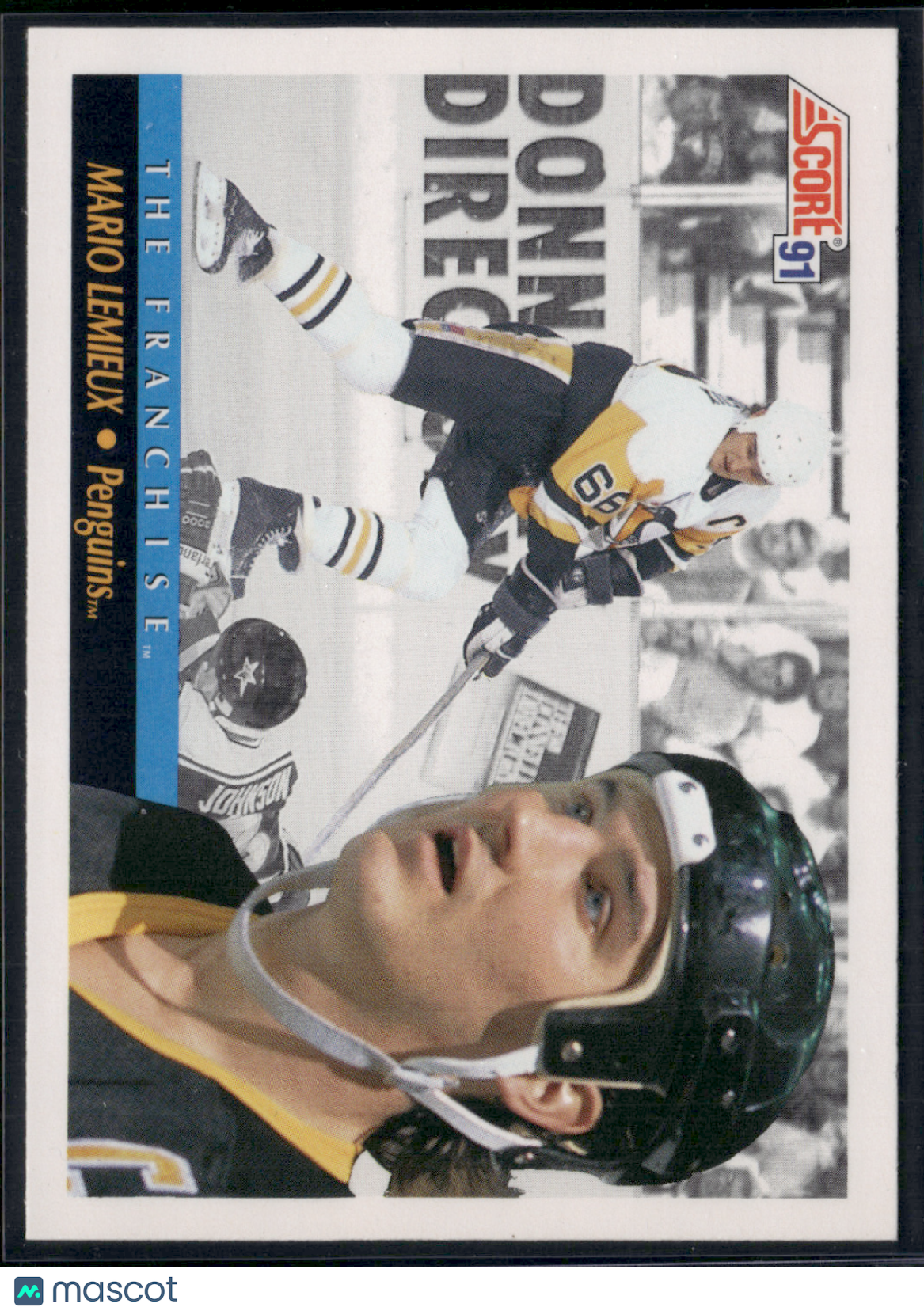 1991 Score MARIO LEMIEUX #335 The Franchise (EX/MT)
