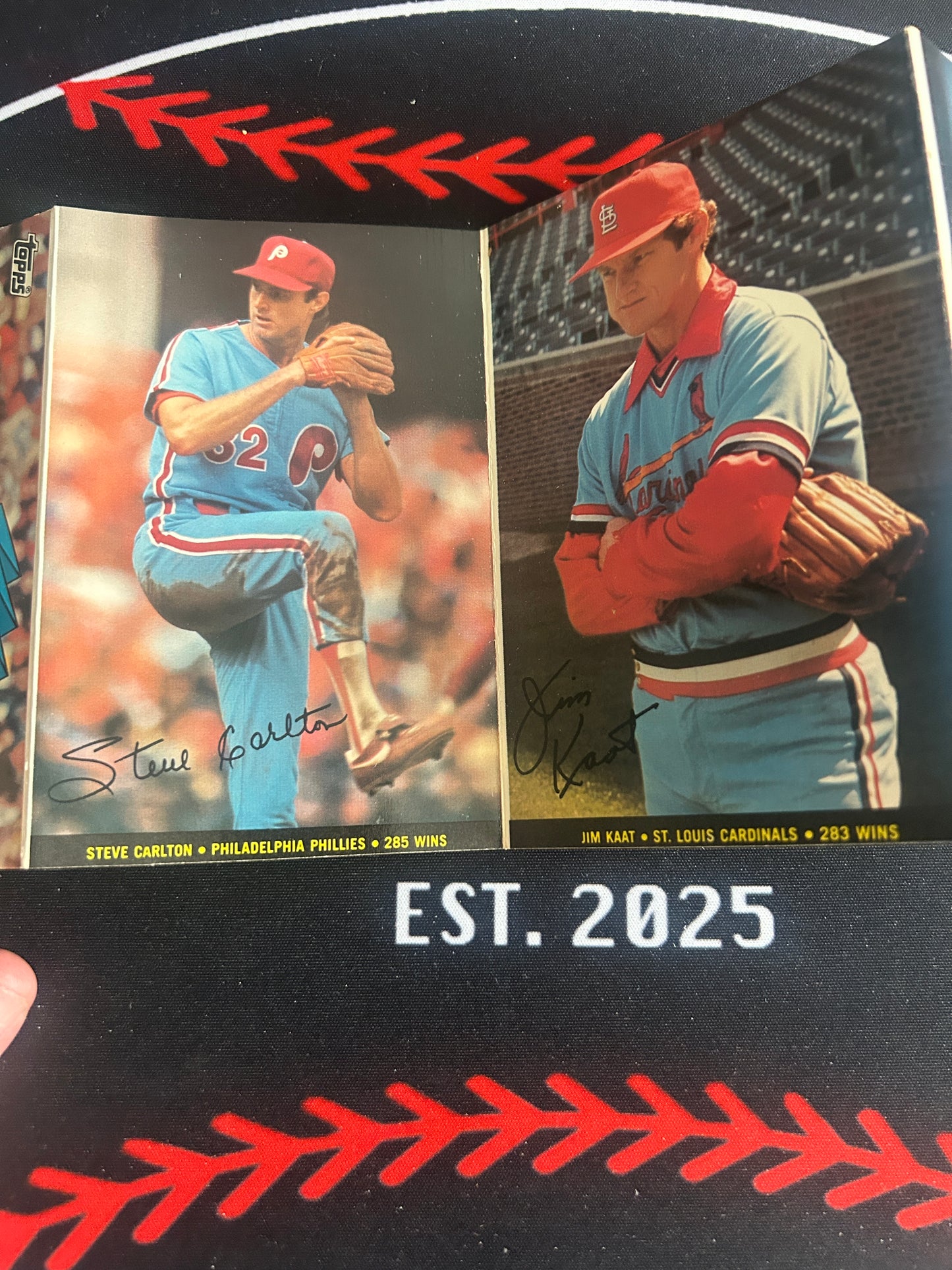1983 Topps BASEBALL FOLDOUTS 17 Pitching Leaders Set 1 of 5 (EX)