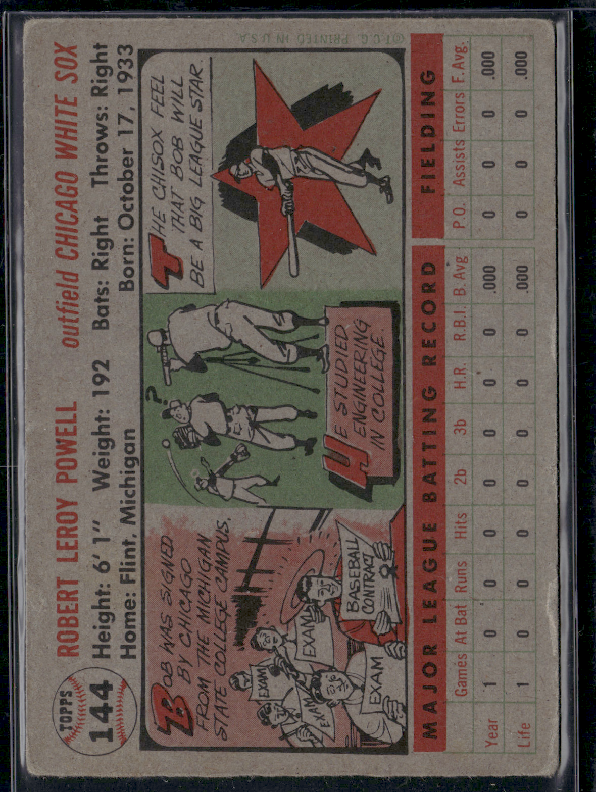 1956 Topps LEROY POWELL #144