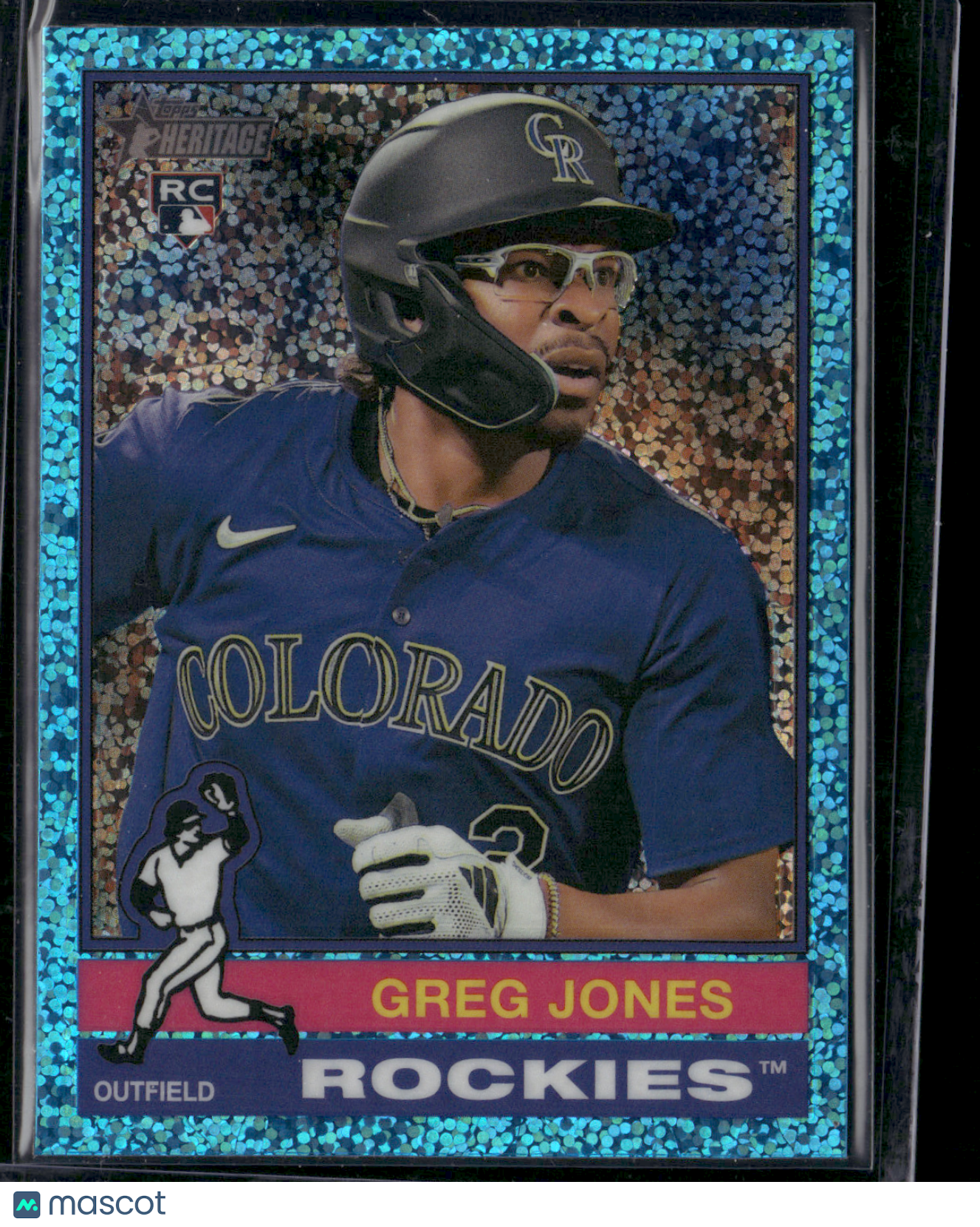 2025 Heritage GREG JONES #392 Blue Sparkle Rookie RC (NM)