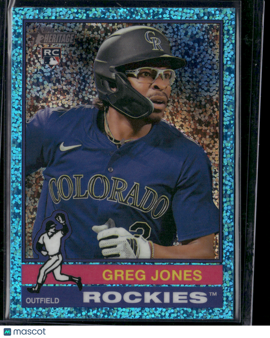 2025 Heritage GREG JONES #392 Blue Sparkle Rookie RC (NM)