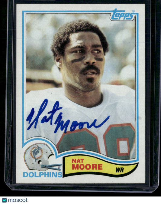 1982 Topps NAT MOORE #132 Autographed Auto not authenticated (EX-EX/MT)