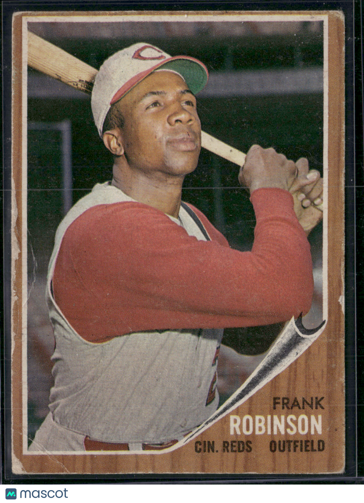 1962 Topps FRANK ROBINSON #350 Edge Chipping Light Wrinkles (VG-VG/EX)