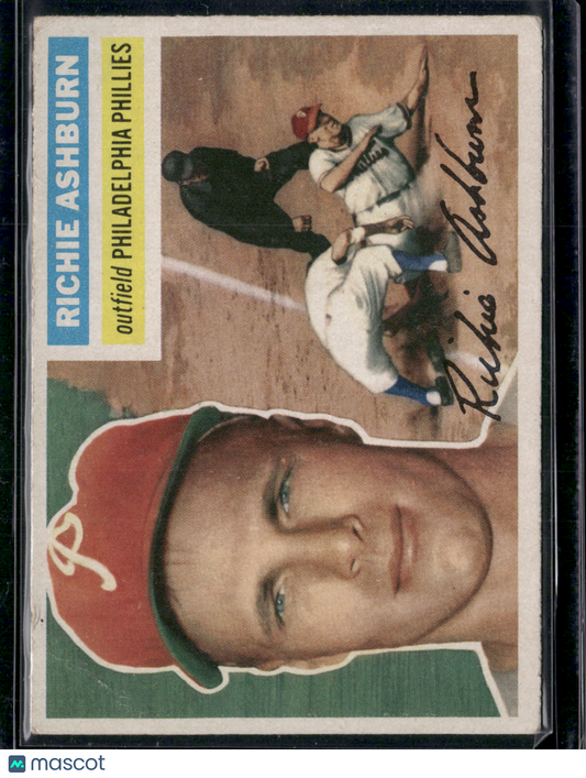 1956 Topps RICHIE ASHBURN #120 Corner crease