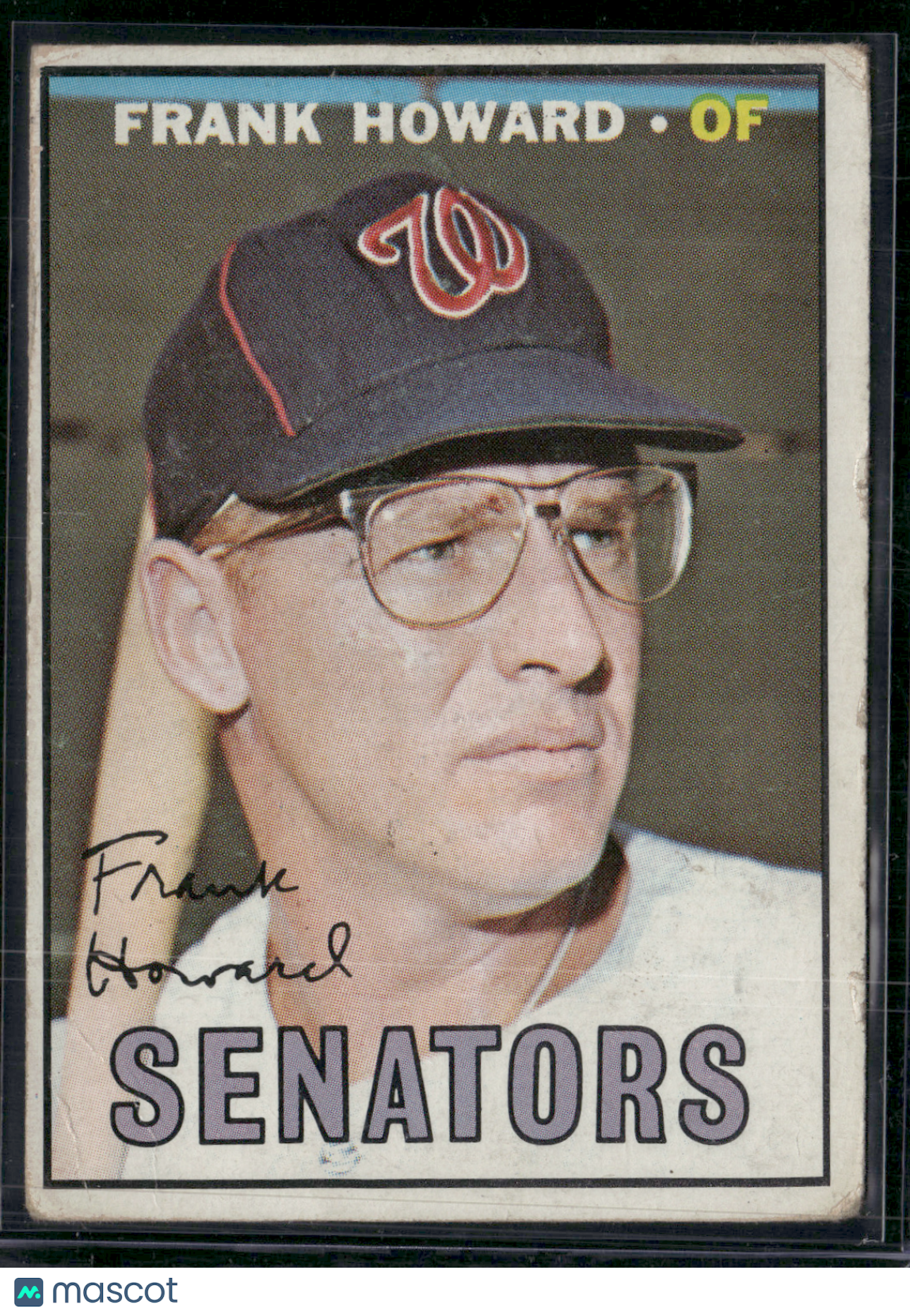 1967 Topps FRANK HOWARD #255 Light Wrinkles (VG)