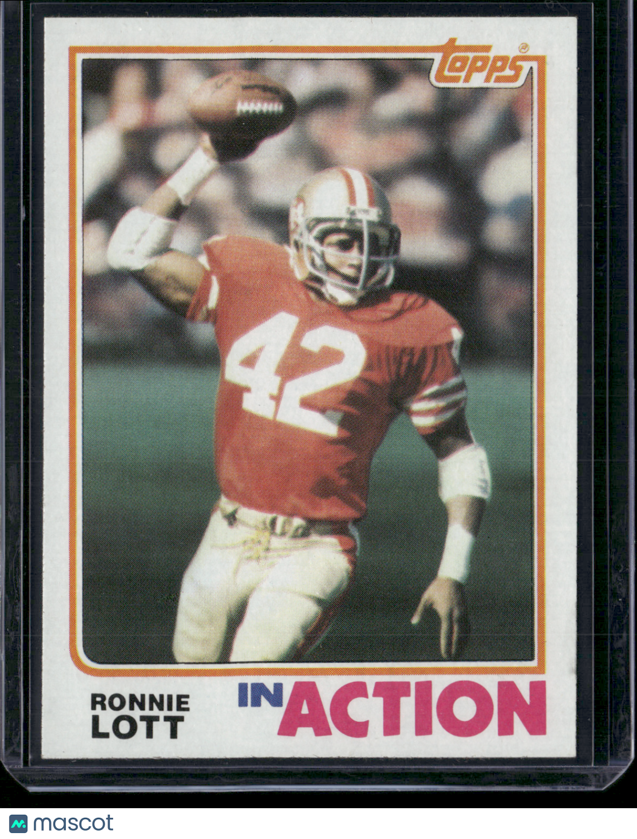 1982 Topps RONNIE LOTT #487 In Action Edge Dent (EX)