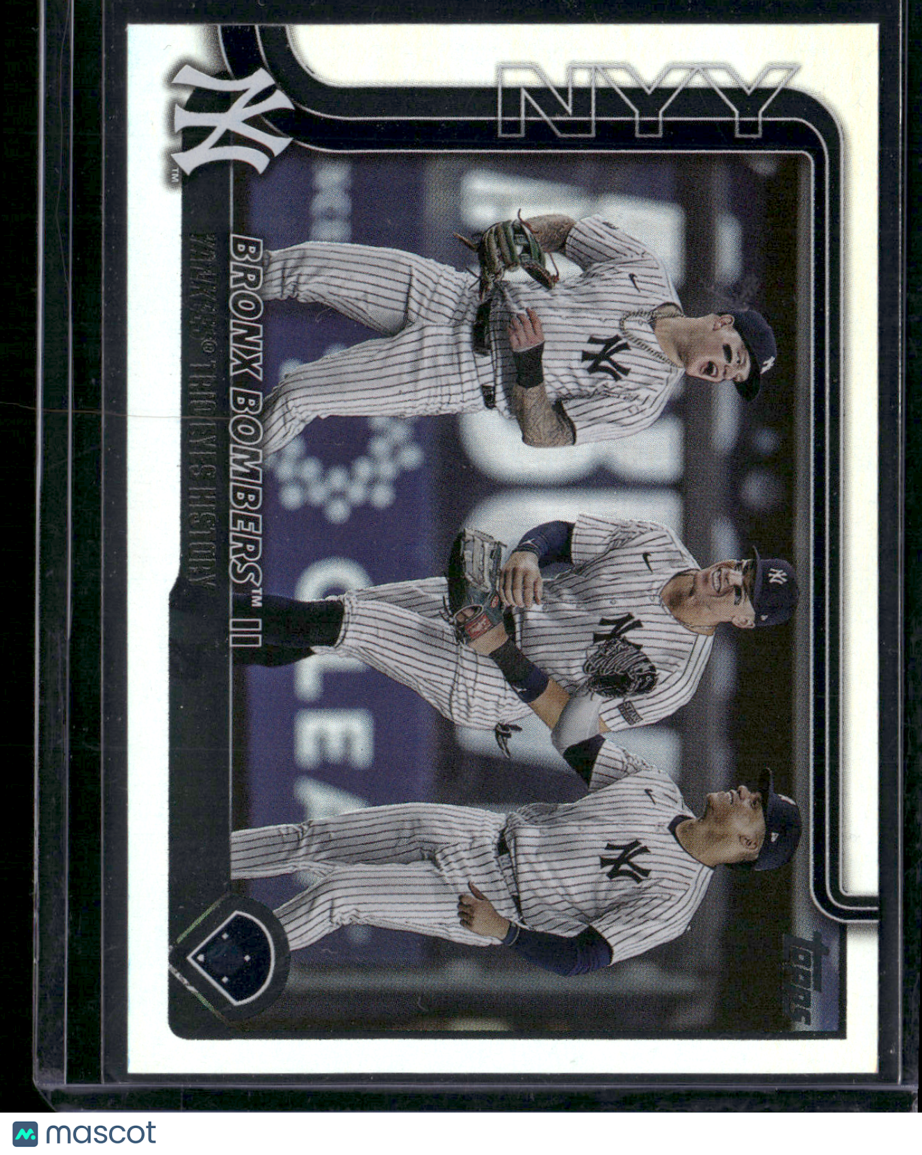 2025 Topps Series 1 BRONX BOMBERS #184 Rainbow Refractor