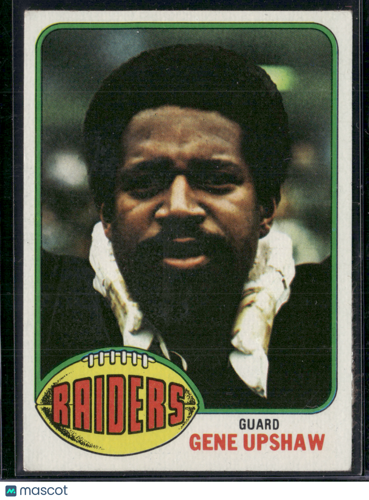 1976 Topps GENE UPSHAW #295 Wax Stain (EX)