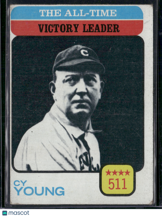 1973 Topps CY YOUNG #477 All Time Victory Leader