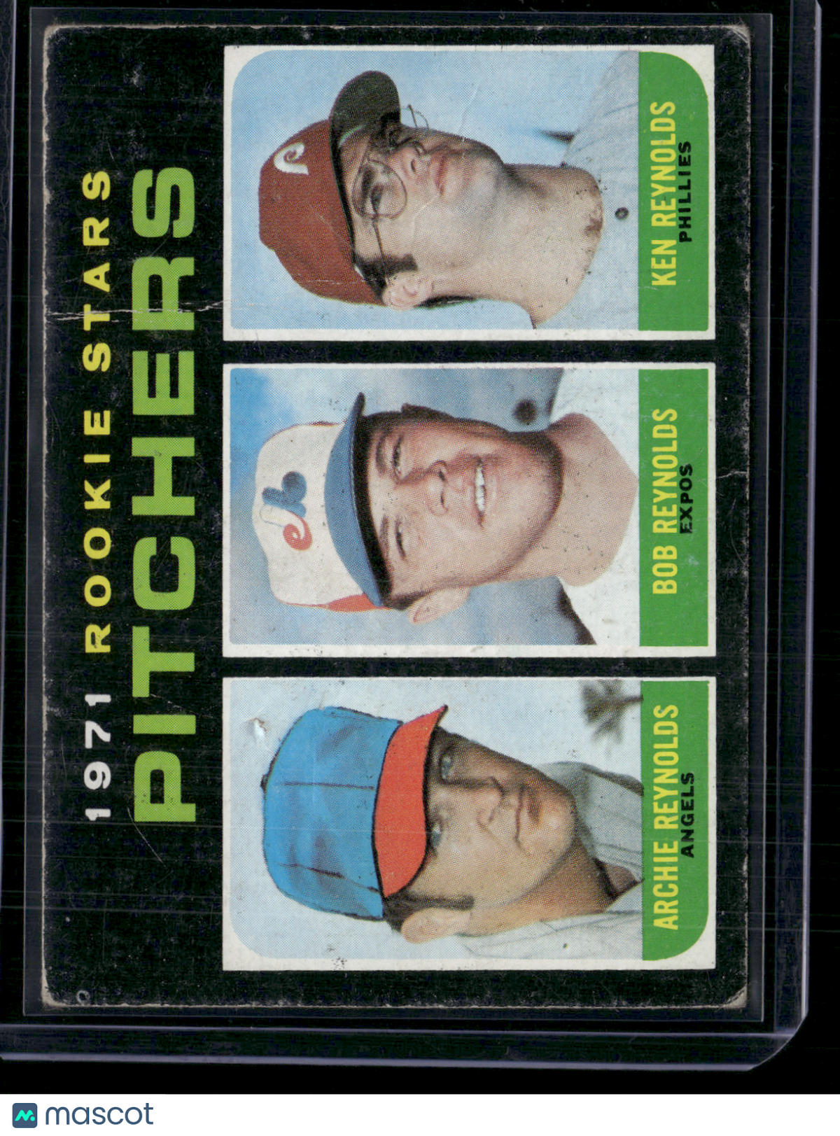 1971 Topps ARCHIE REYNOLDS/BOB REYNOLDS/KEN REYNOLDS #664 Crease (Good)