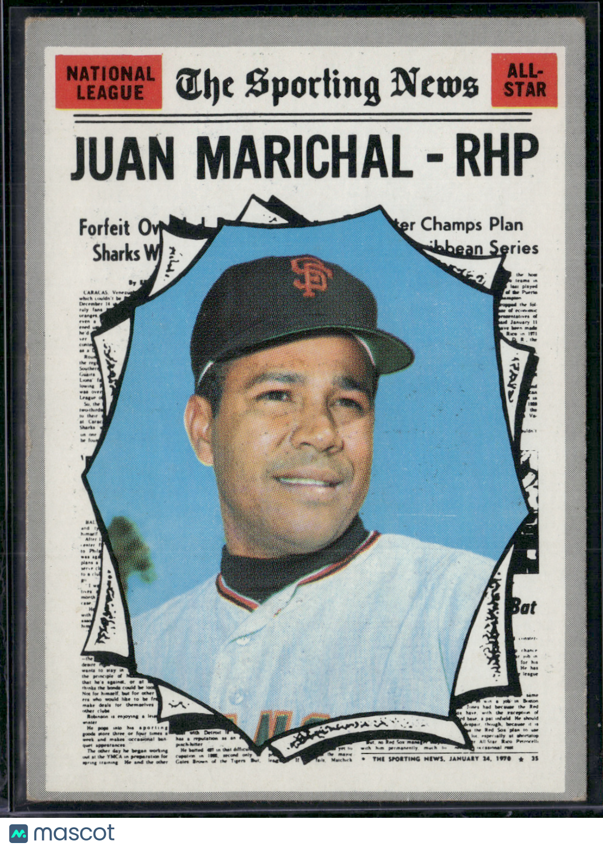 1970 Topps JUAN MARICHAL #466 NL All Star