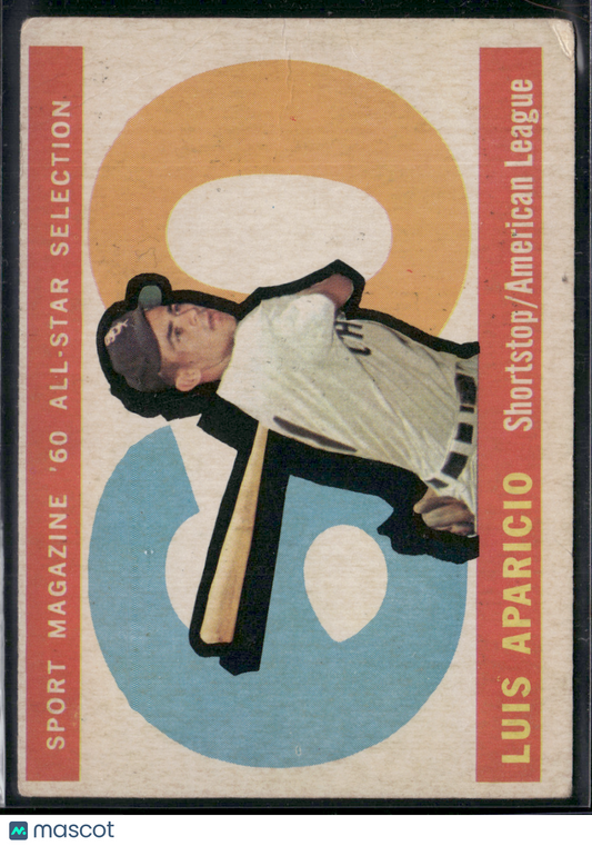 1960 Topps LUIS APARICIO #559 Wrinkling and corner crease