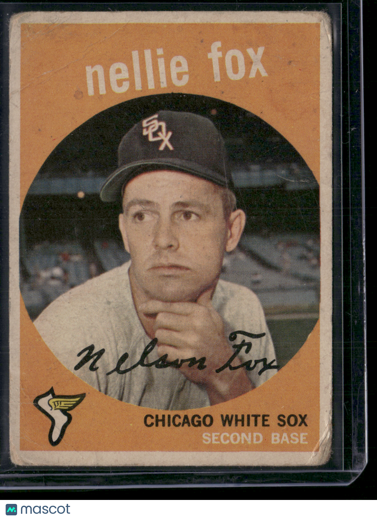 1959 Topps NELLIE FOX #30 Wrinkles (Good)
