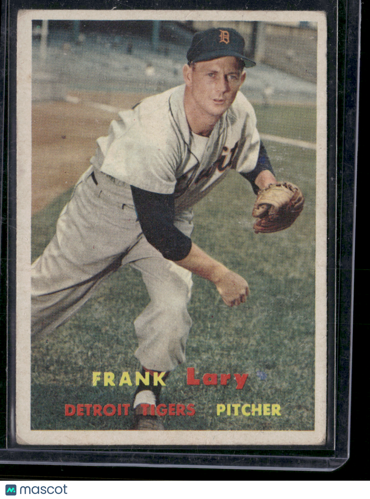 1957 Topps FRANK LARY #168 Light Scratches (VG)