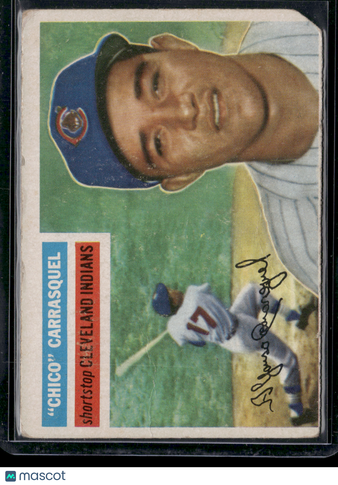 1956 Topps CHICO CARRASQUEL #230 Cut Corner