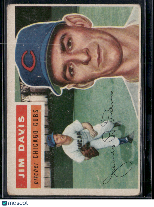 1956 Topps JIM DAVIS #102 Pencil on back