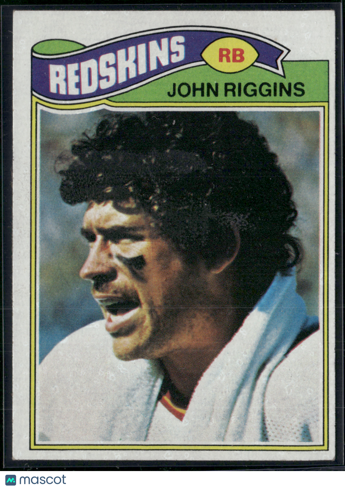 1977 Topps JOHN RIGGINS #55 Wax Stains (EX)