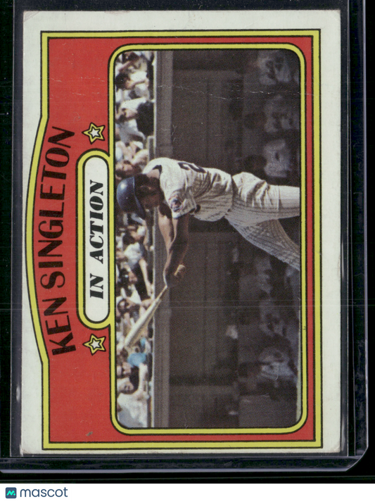 1972 Topps KEN SINGLETON #426 IN ACTION