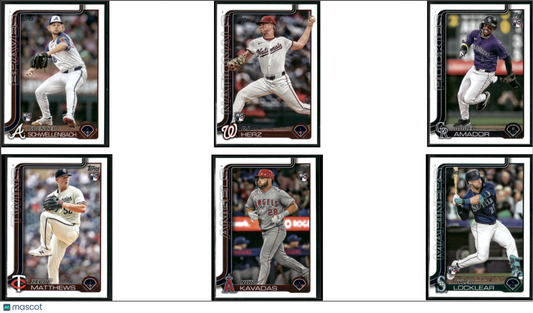 2025 Topps ROOKIES 6 ~ CARDLOT Spencer Schwellenbach/Tyler Locklear (NM)