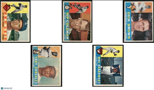 1960 Topps 5 ~ CARDLOT Danny McDevitt/Moe Drabowsky (Good-VG)