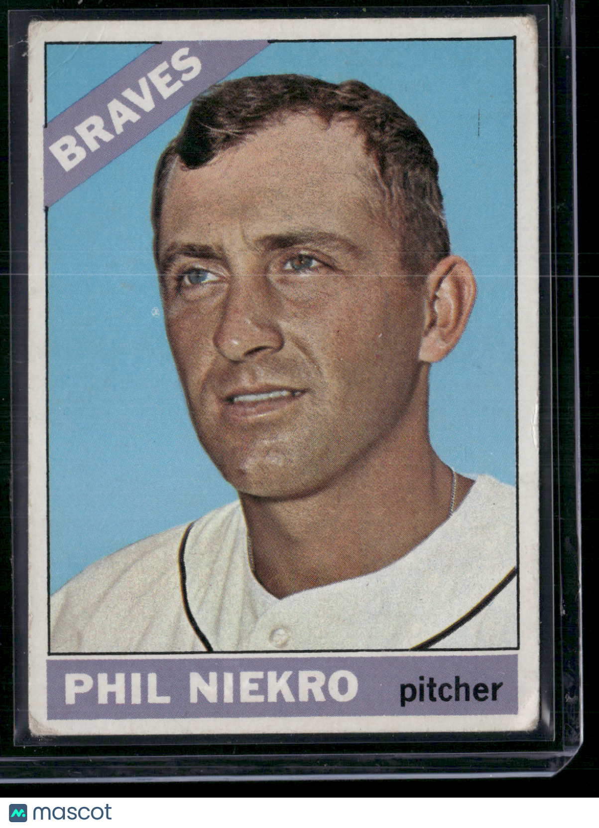 1966 Topps PHIL NIEKRO #28 Wrinkles Top Left Corner (VG)