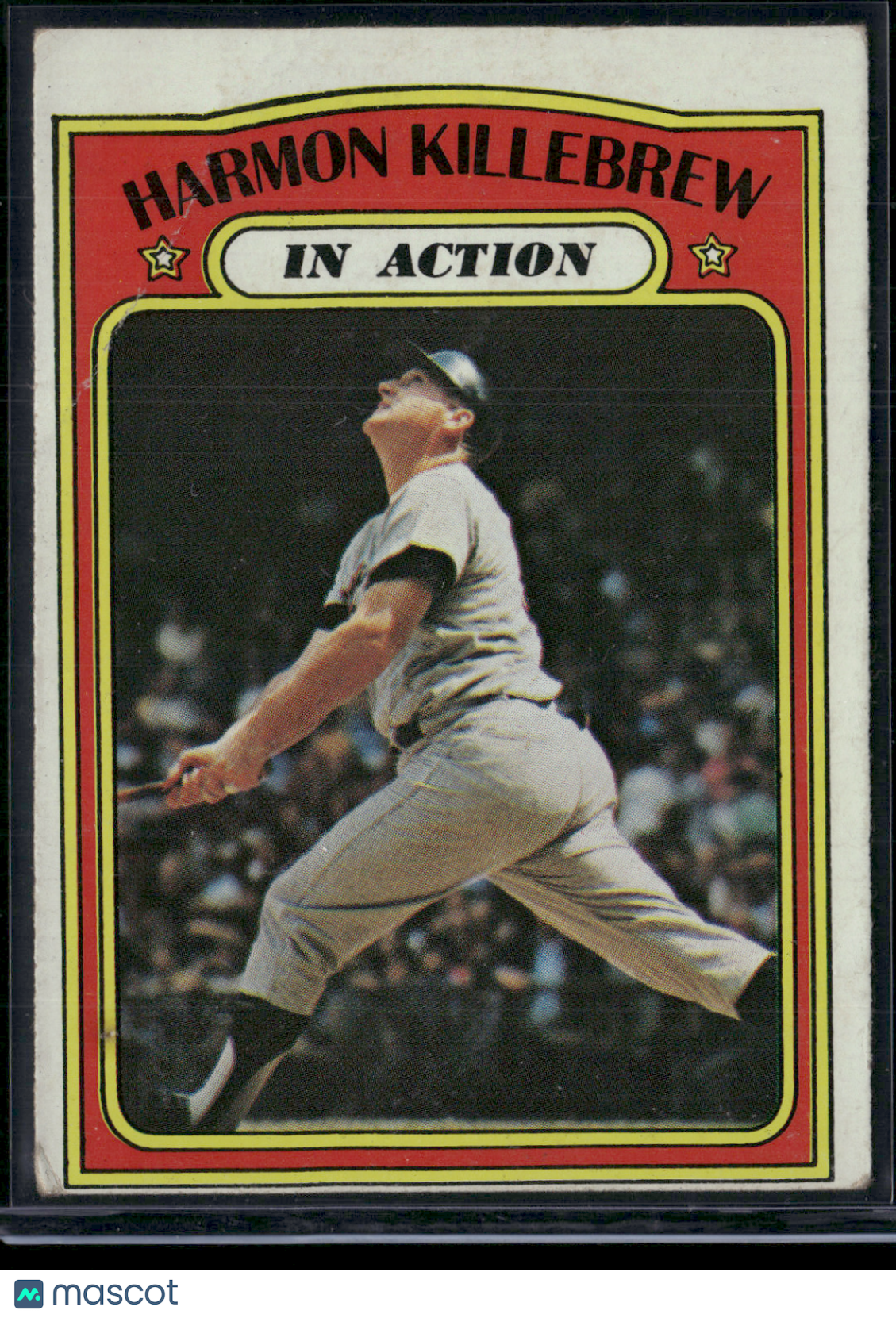 1972 Topps HARMON KILLEBREW #52 IN ACTION