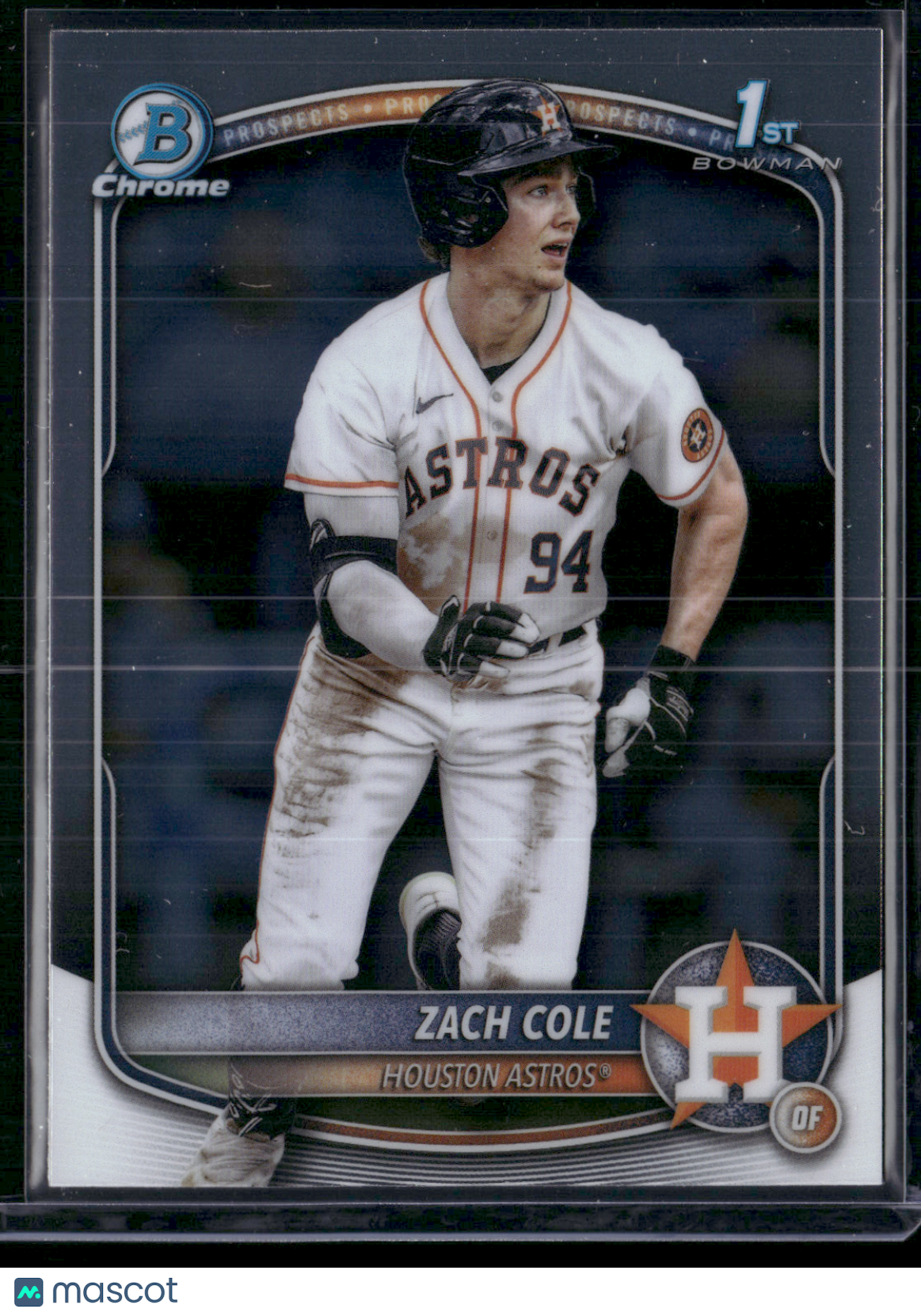 2025 Bowman Chrome ZACH COLE #BCP-244 Chrome 1st Bowman