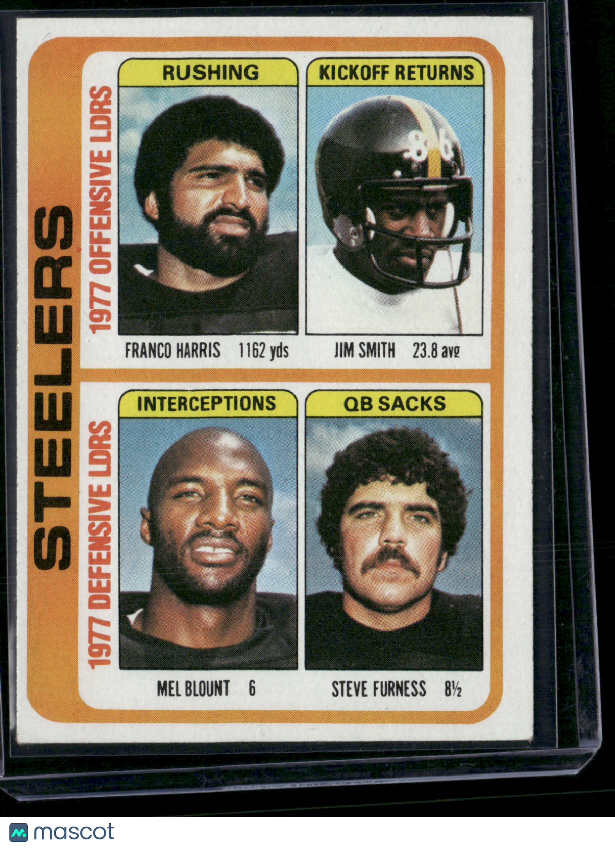 1978 Topps STEELERS TEAM LEADERS - FRANCO HARRIS #522 (EX-EX/MT)