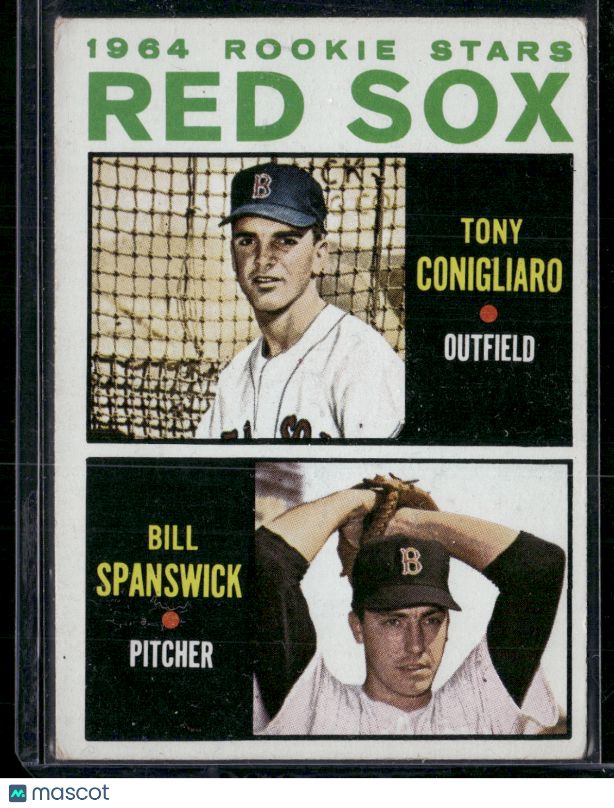1964 Topps TONY CONIGLIARO/BILL SPANSWICK #287 1964 Red Sox Rookie Stars
