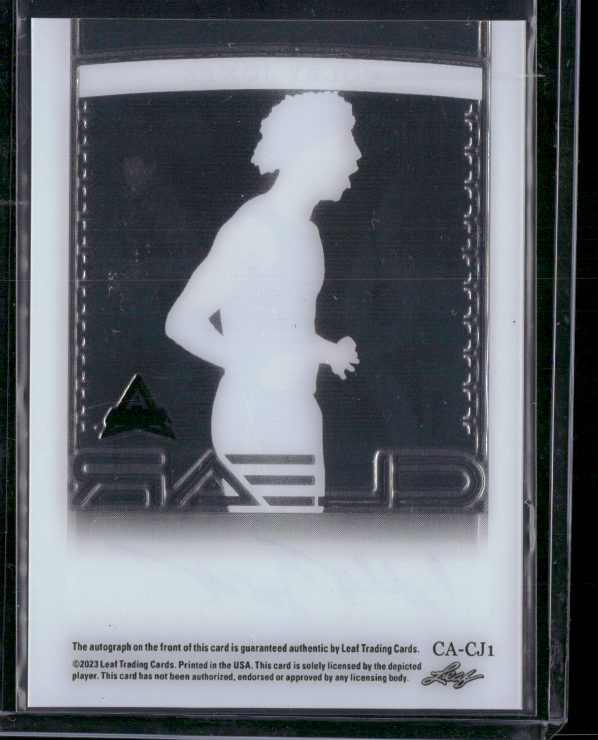 2023 Trinity Basketball COLBY JONES #CA-CJ1 Auto 1/49 Rookie Clear RC