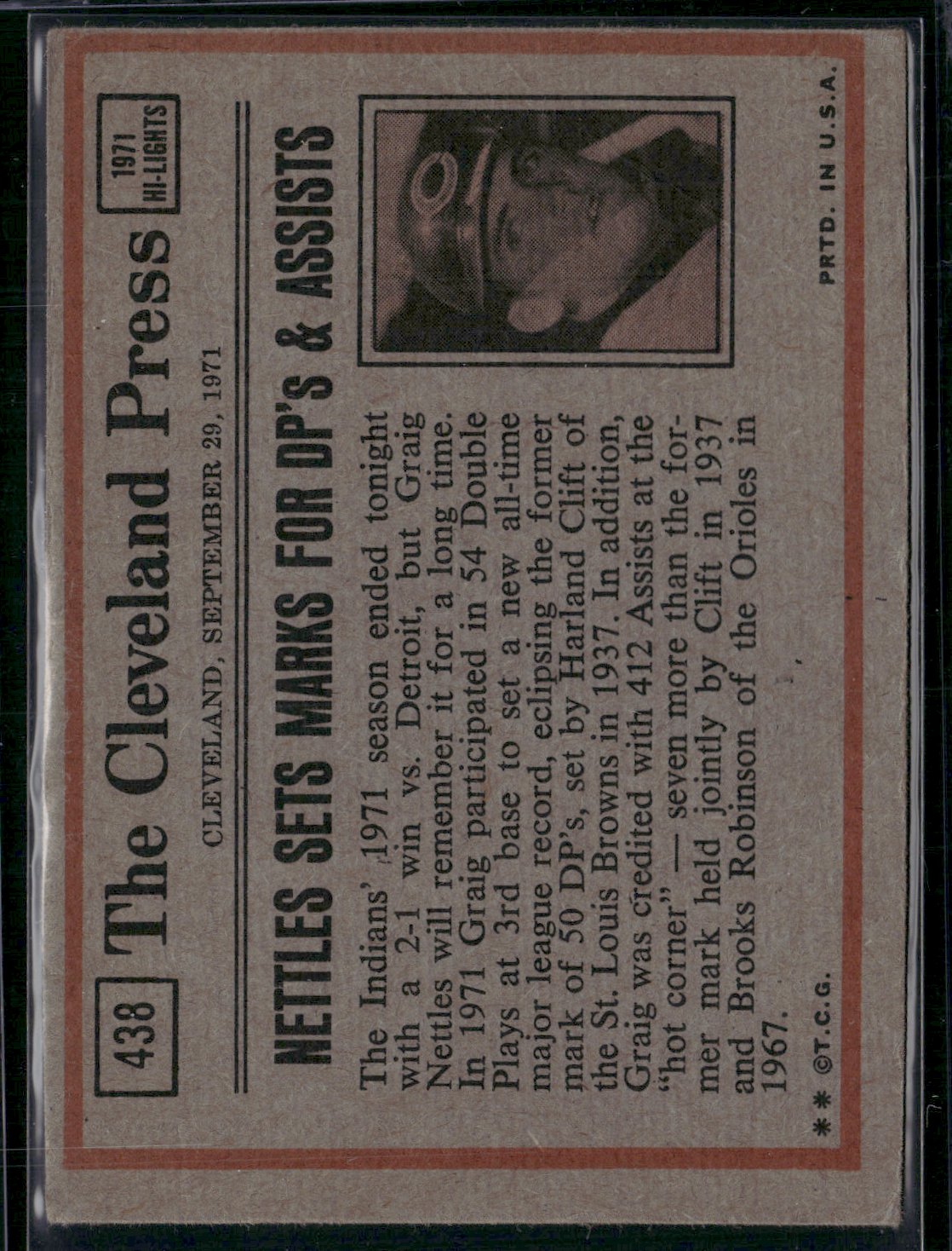 1972 Topps MAURY WILLS #438 In Action