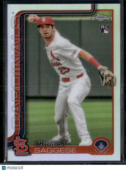 2025 Topps Chrome THOMAS SAGGESE #87 Rainbow Refractor Rookie RC