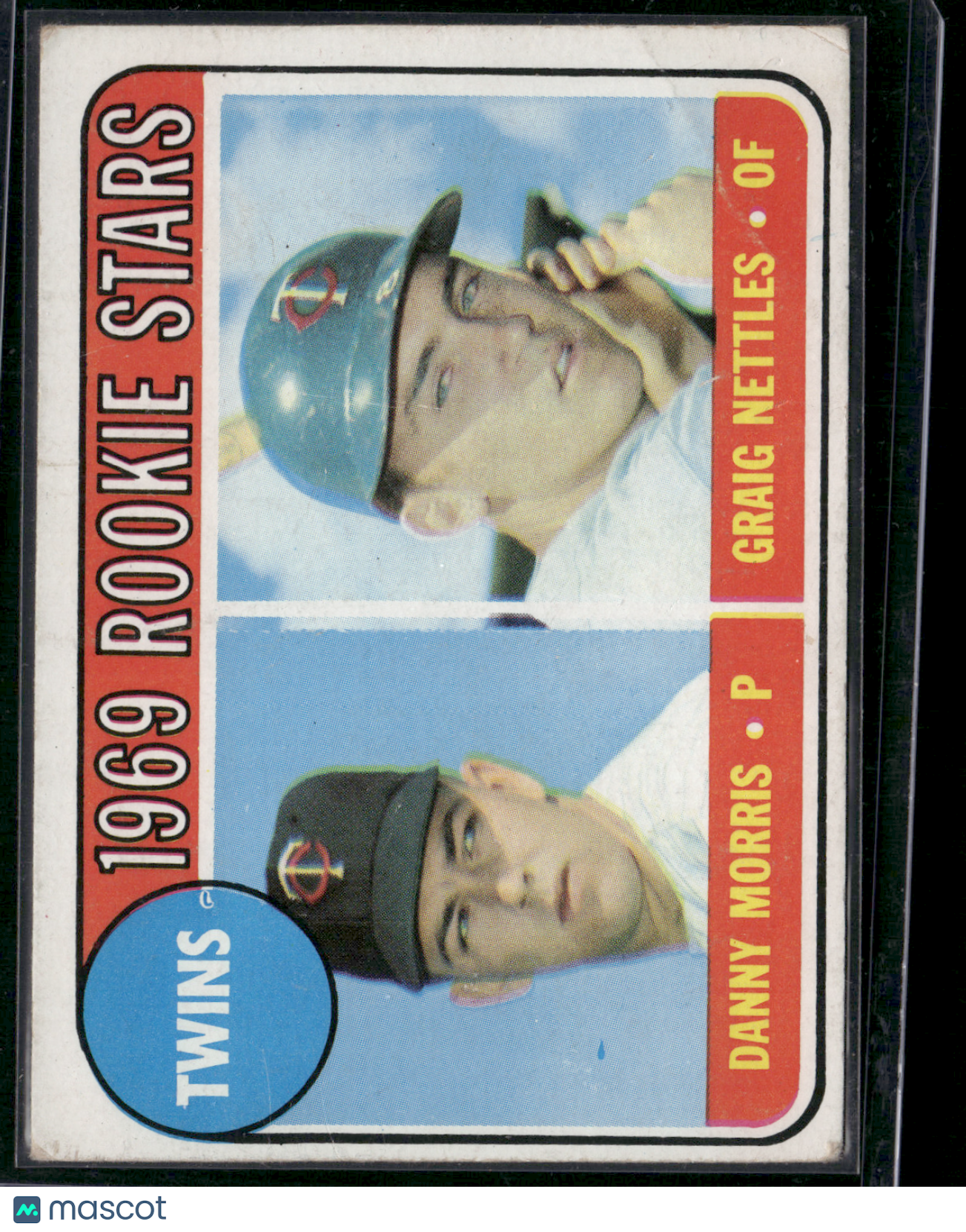 1969 Topps CRAIG NETTLES/DANNY MORRIS #99 Twins 1969 Rookie Stars Crease (Good)